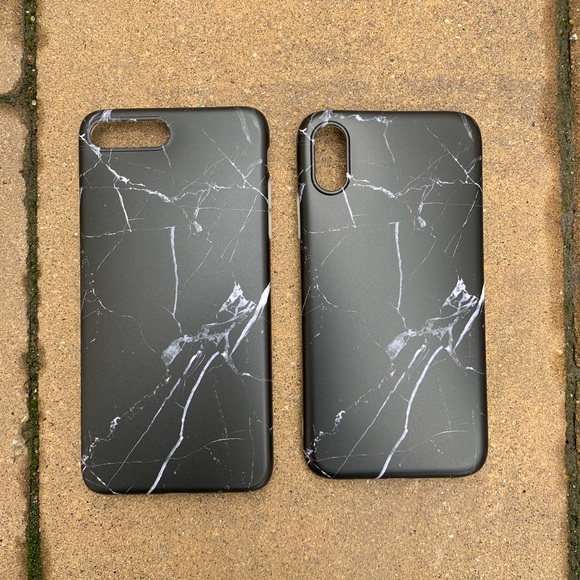 Black Marble iPhone Case 7 8 Plus X XS XR Max - Picture 3 of 3